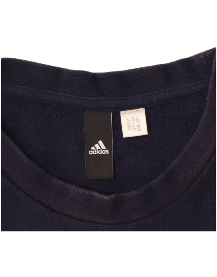 ADIDAS Sweatshirt til mænd, stor marineblå