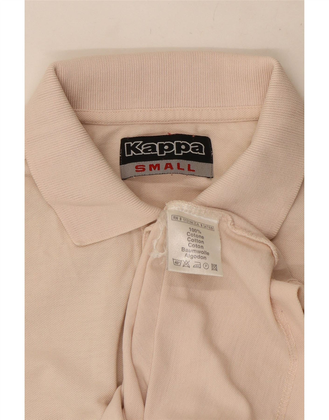 Kappa herre polo shirt lille pink bomuld