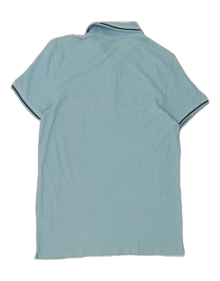 LOTTO Mens Polo Shirt Medium Blue Cotton Vintage Lotto and Second-Hand Lotto from Messina Hembry 