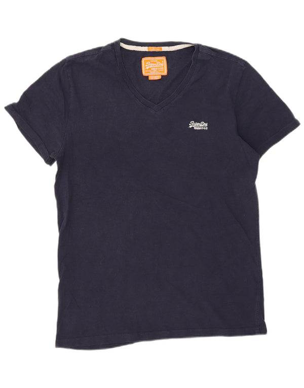 Superdry Herre T-shirt Top Medium Marineblå Bomuld