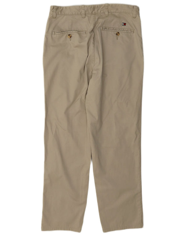 Tommy Hilfiger Lige Chinobukser til mænd W30 L30 Beige Bomuld
