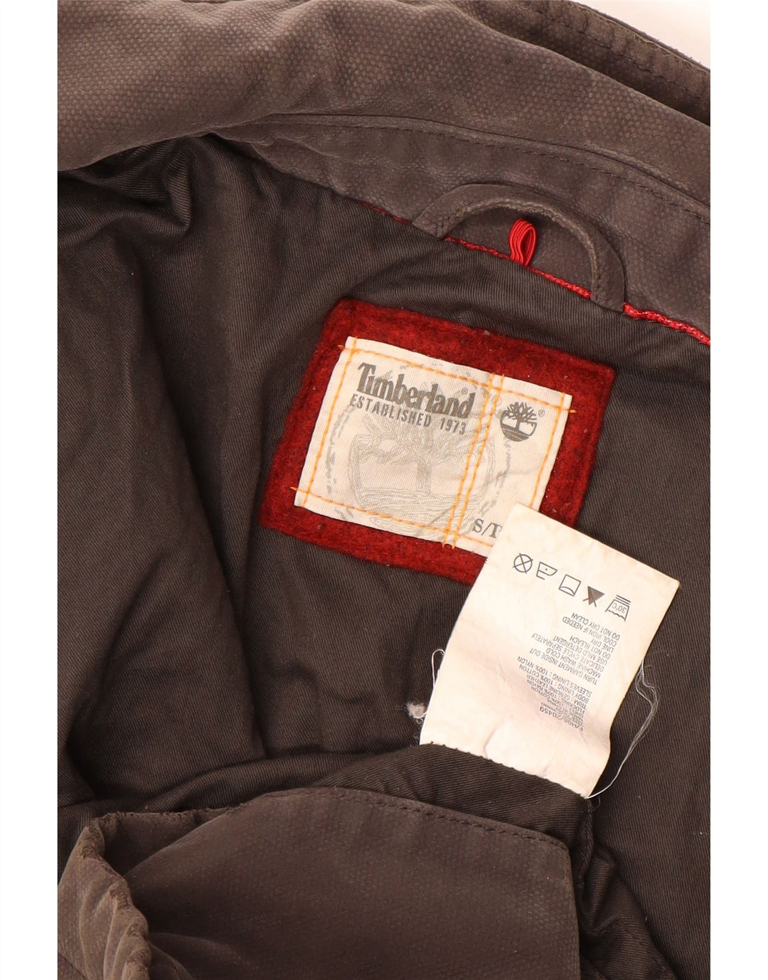 Timberland Herre Utility Jacket UK 36 Lille brun bomuld