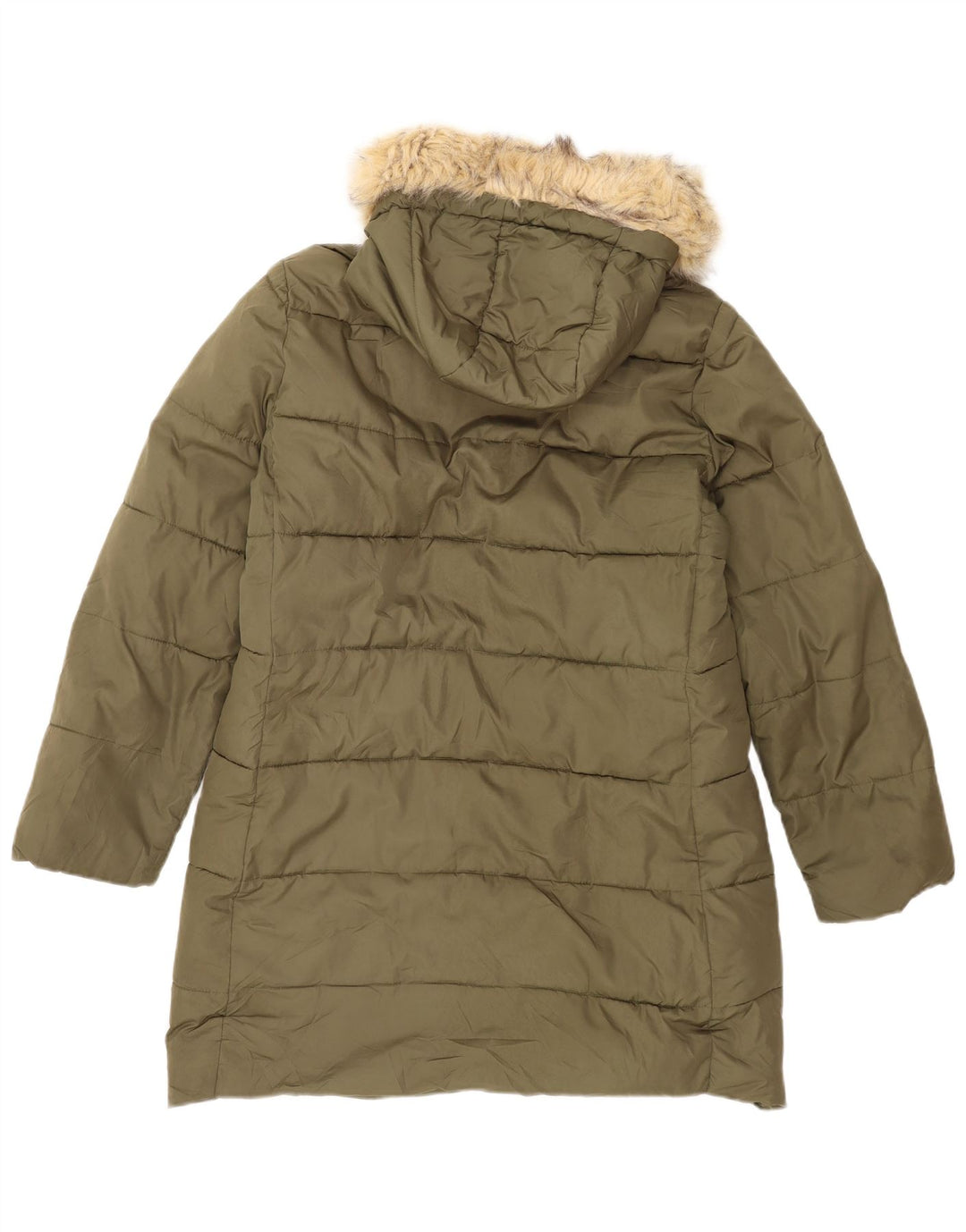 Gap Herre hættepolstret frakke UK 40 Large Khaki Polyester