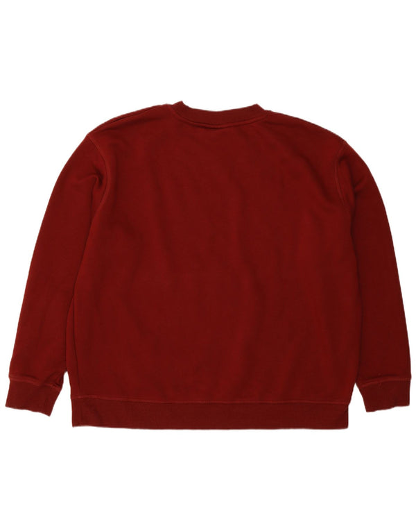 Juicy Couture Dame Grafisk Sweatshirt Jumper UK 22 3XL Bourgogne bomuld