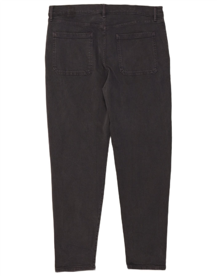 Marks & Spencer Herre Slim Chino Bukser W34 L28 Grå Bomuld