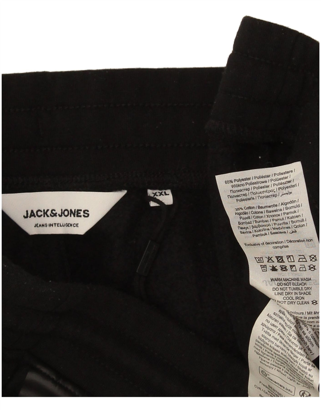 Jack & Jones Herre træningsdragt Bukser Joggers 2XL Sort Polyester