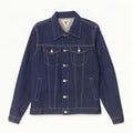 Vintage denimjakke til drenge 14-15 år marineblå bomuld