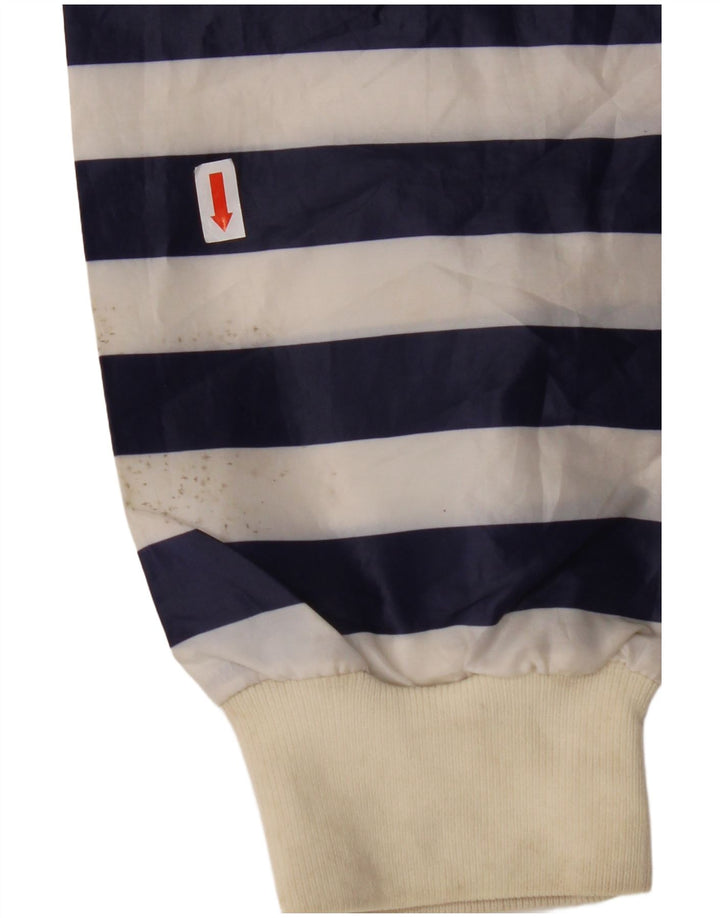 INVICTA Regnjakke med hætte til mænd UK 40 Stor marineblå stribet polyester