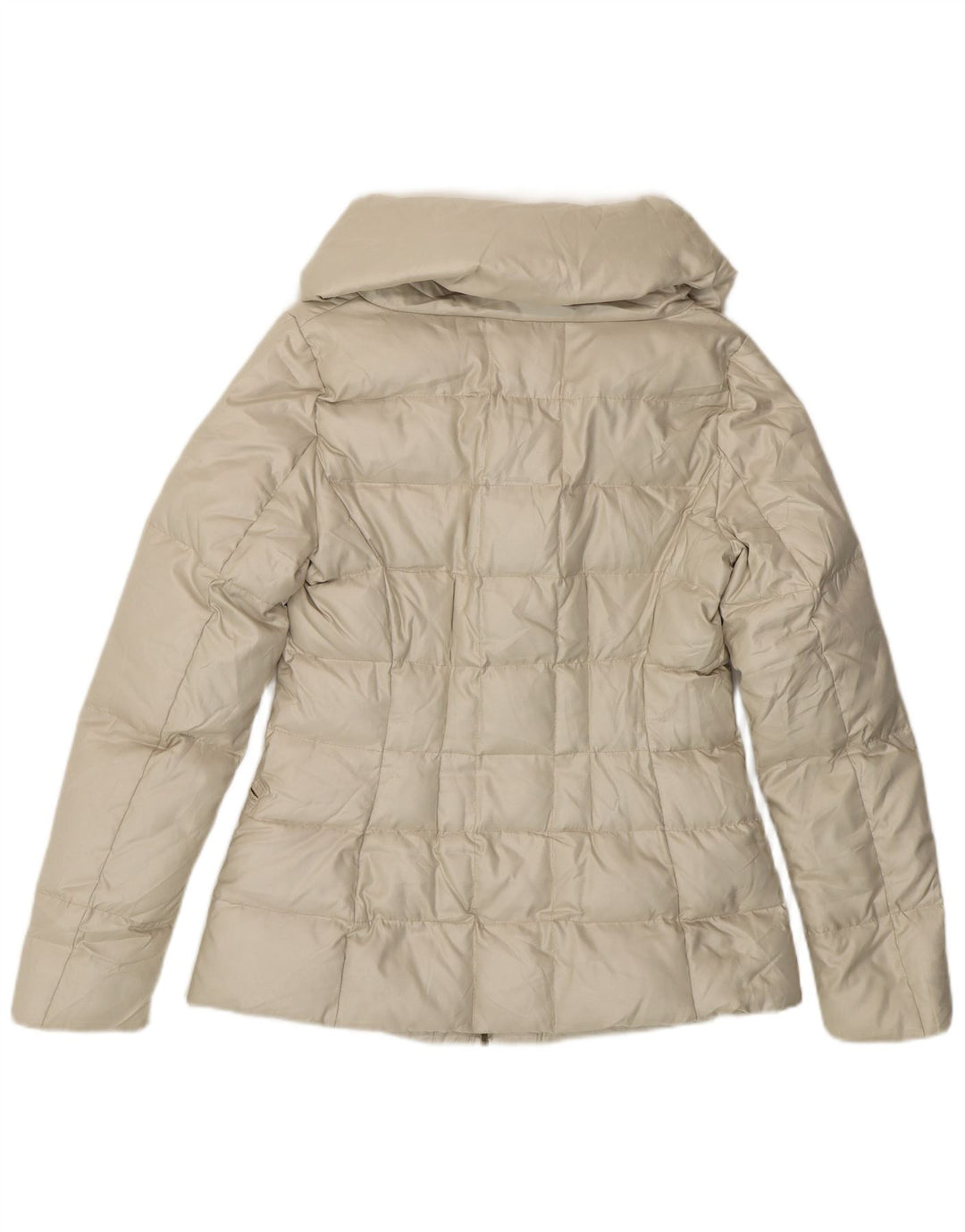 ZARA polstret jakke til kvinder UK 10 Lille råhvid polyester
