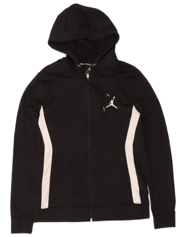 Jordan Herre Dri Fit hættetrøje med lynlås mellem sort Colourblock Polyester
