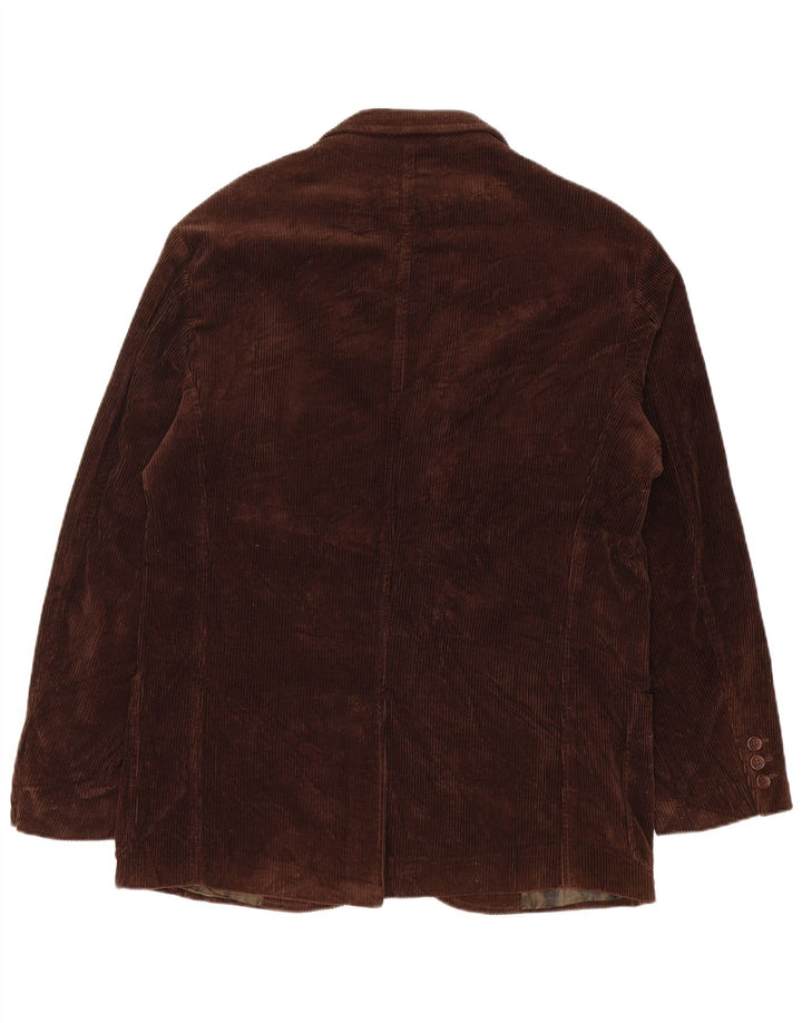 HERMAN & SONS Herre 3-knaps Corduroy Blazer Jacket IT 48 Medium Brun