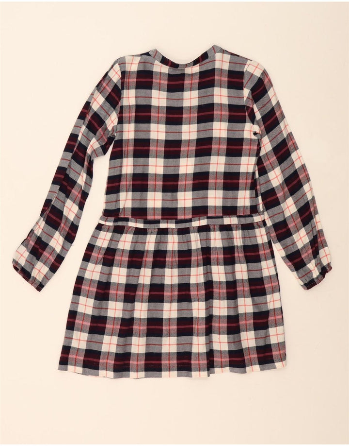 Vintage piger pullover skjortekjole 11-12 år Flerfarvet ternet bomuld