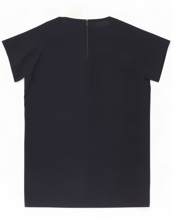 Zara Womens Shift Dress UK 18 XL Navy Blue Polyester