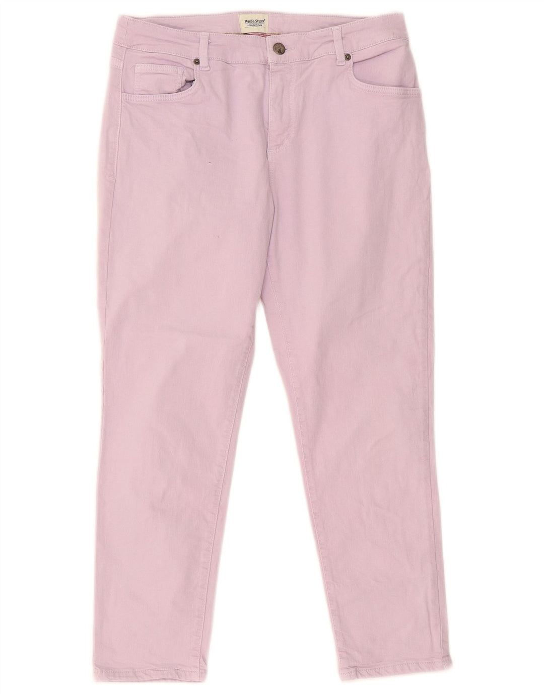 White Stuff Womens Crop Straight Jeans W30 L25 Lilla Bomuld