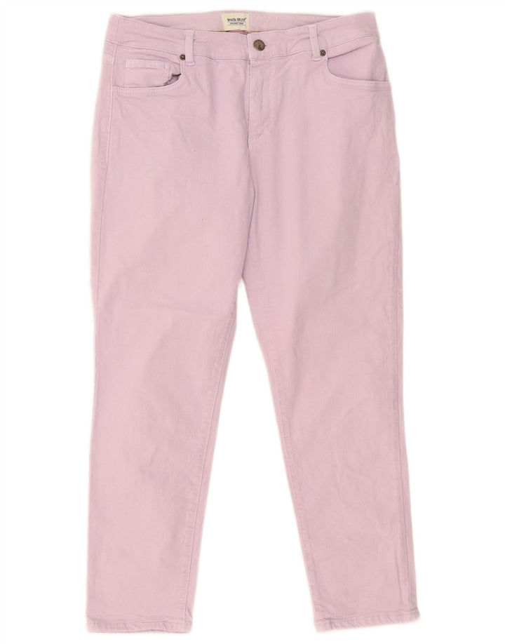White Stuff Womens Crop Straight Jeans W30 L25 Lilla Bomuld
