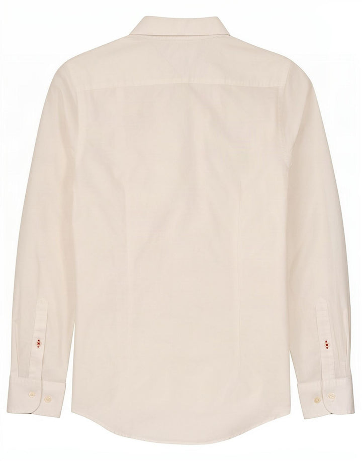 Tommy Hilfiger Herre Slim Fit skjorte Medium Hvid Bomuld