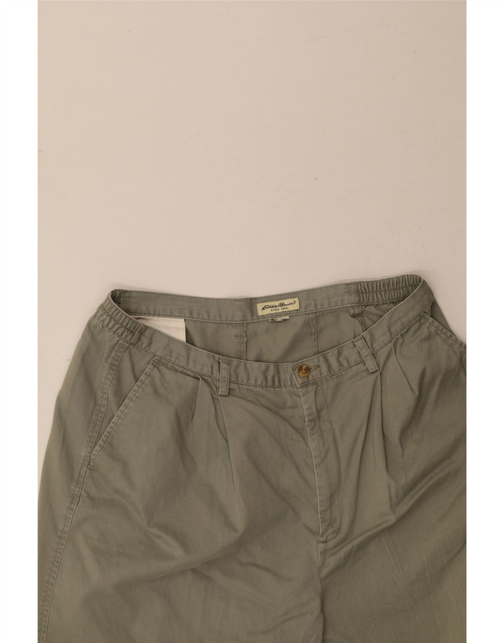 EDDIE BAUER Mens Pegged Chino Shorts W36 Large  Khaki Vintage Eddie Bauer and Second-Hand Eddie Bauer from Messina Hembry 
