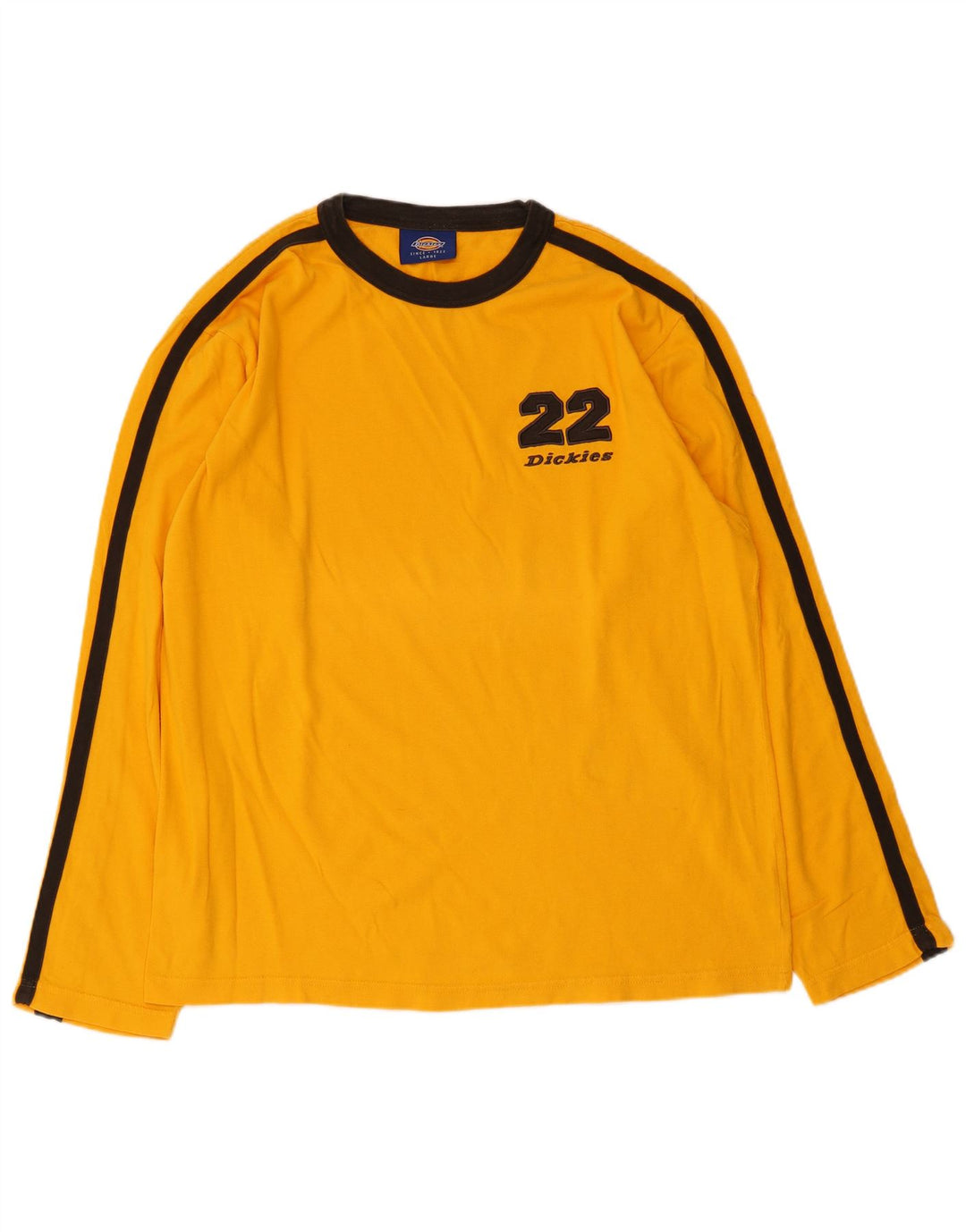 DICKIES Herre Grafisk Top Langærmet Stor Orange Colourblock Bomuld
