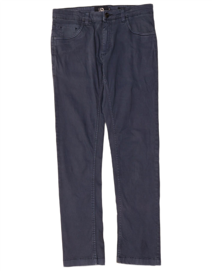 DACK'S Mens Regular Fit Casual Trousers IT 46 Small W30 L30 Navy Blue