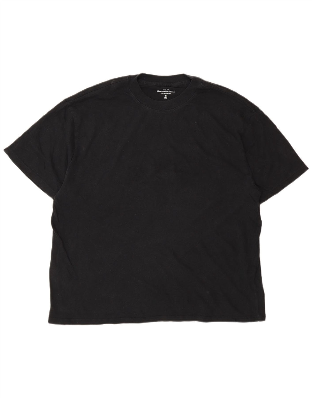 Abercrombie & Fitch Herre T-Shirt Top Medium Sort Bomuld