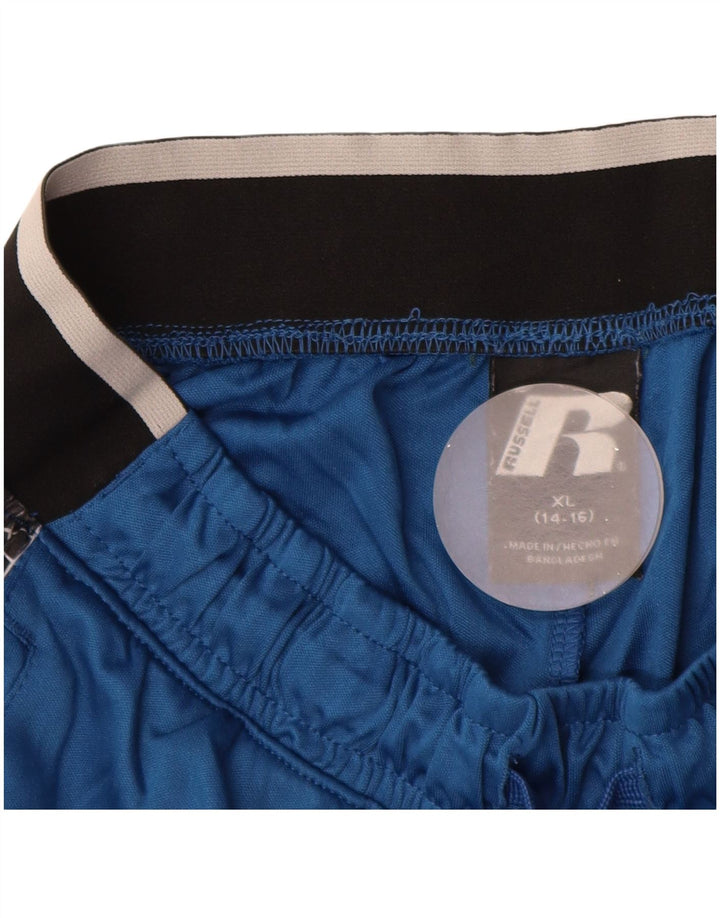 Russell Athletic Boys Sportsshorts 14-15 år XL Blå Colourblock