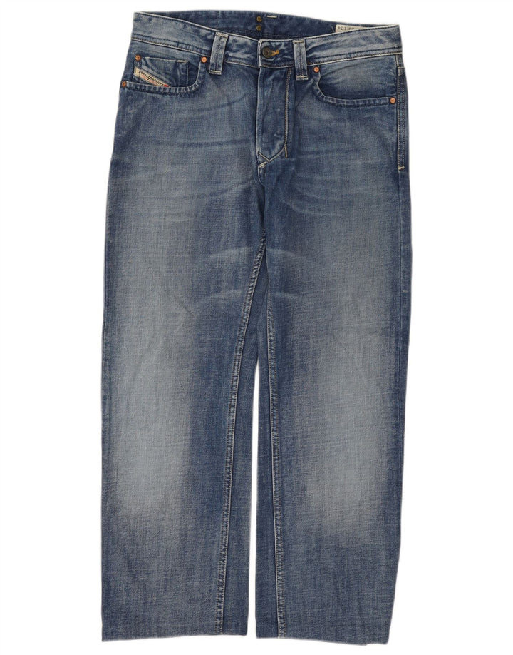 DIESEL Herre Larkee Straight Jeans W30 L27 Blå Bomuld