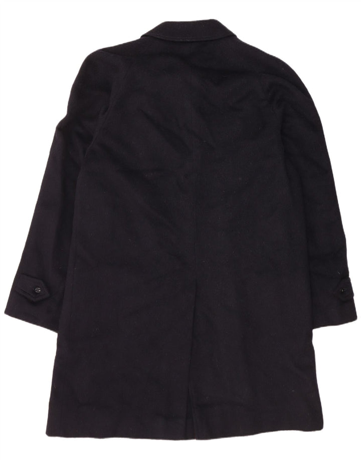 Moessmer Herre Overfrakke UK 38 Medium Navy Blue Virgin Wool