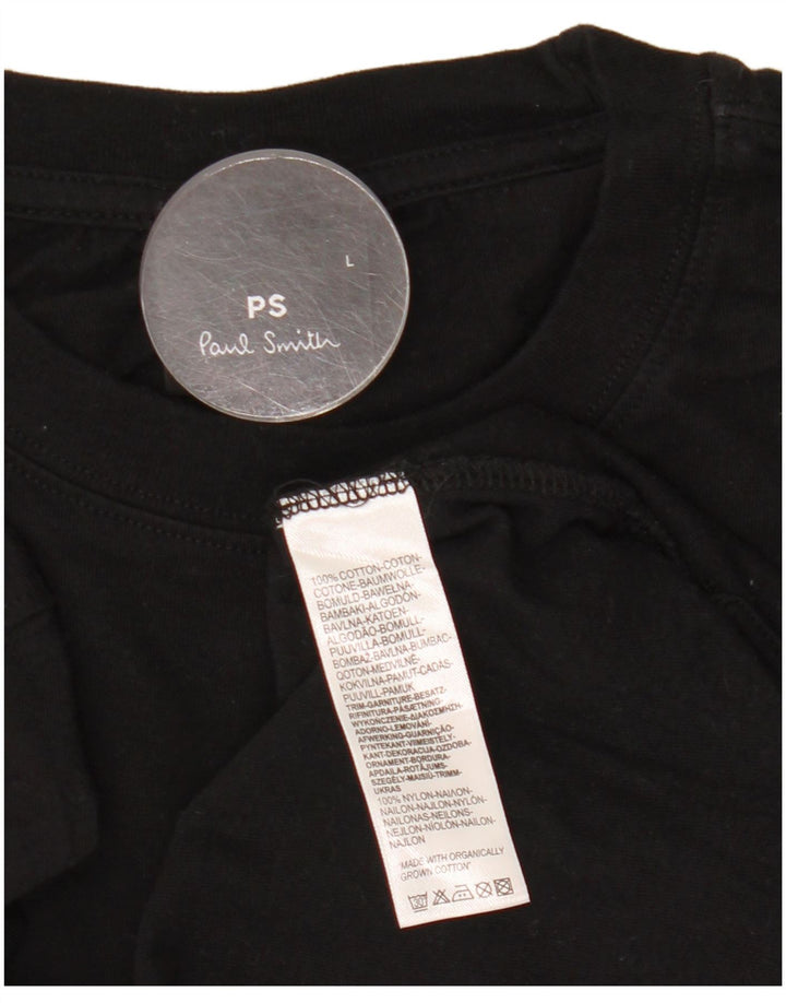 Paul Smith Herre T-Shirt Top Stor Sort Bomuld