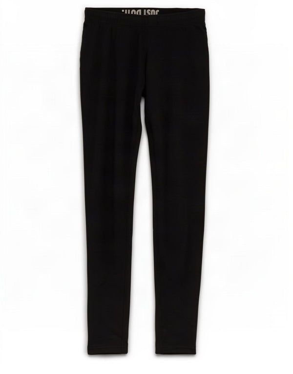 Nike Womens Graphic Leggings UK 12 Medium Black Cotton