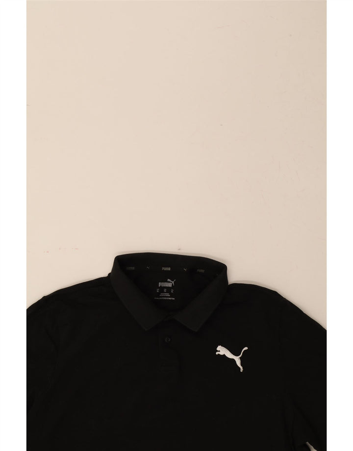 PUMA Mens Polo Shirt XL Black Vintage Puma and Second-Hand Puma from Messina Hembry 