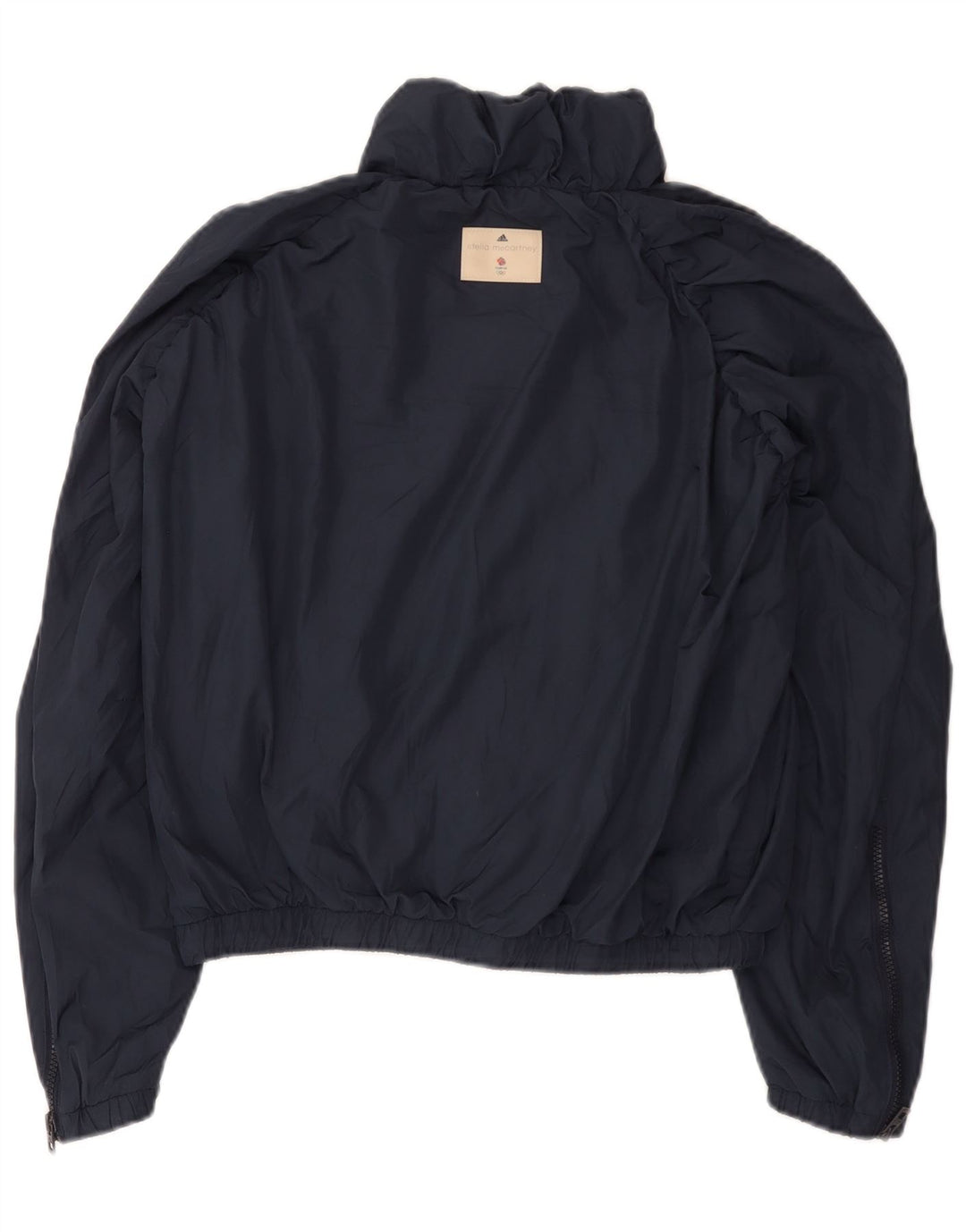 Adidas Dame Stella McCartney Oversized regnjakke UK 10 Small Navy Blue
