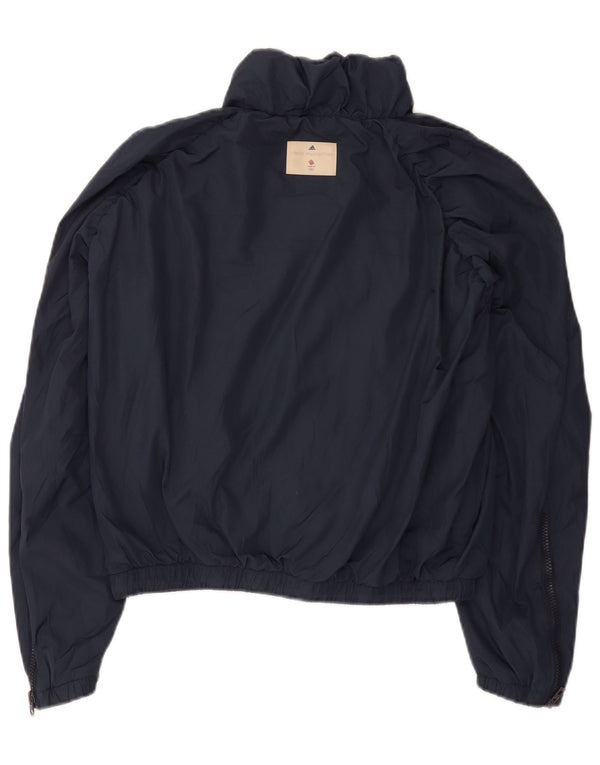 Adidas Dame Stella McCartney Oversized regnjakke UK 10 Small Navy Blue