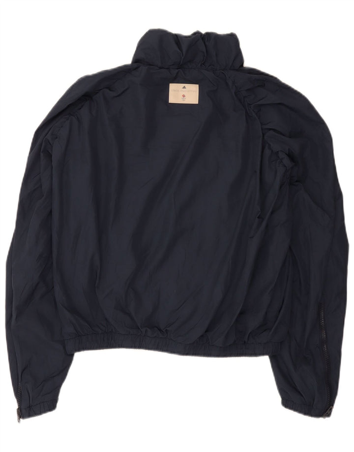 Adidas Dame Stella McCartney Oversized regnjakke UK 10 Small Navy Blue