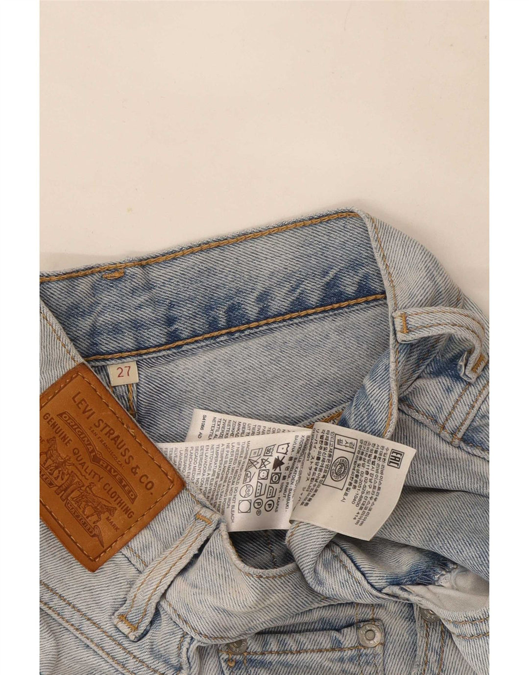 Levi's denimshorts til kvinder W27 Små blå bomuld