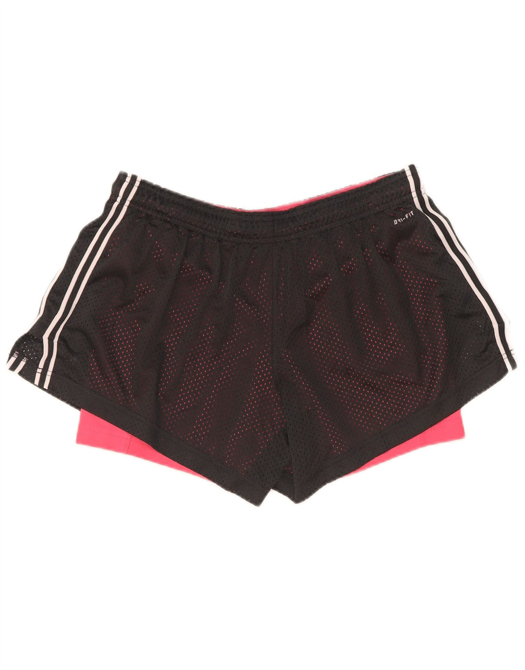 Nike Dame Dri Fit Sport Shorts UK 14 Large Black Polyester