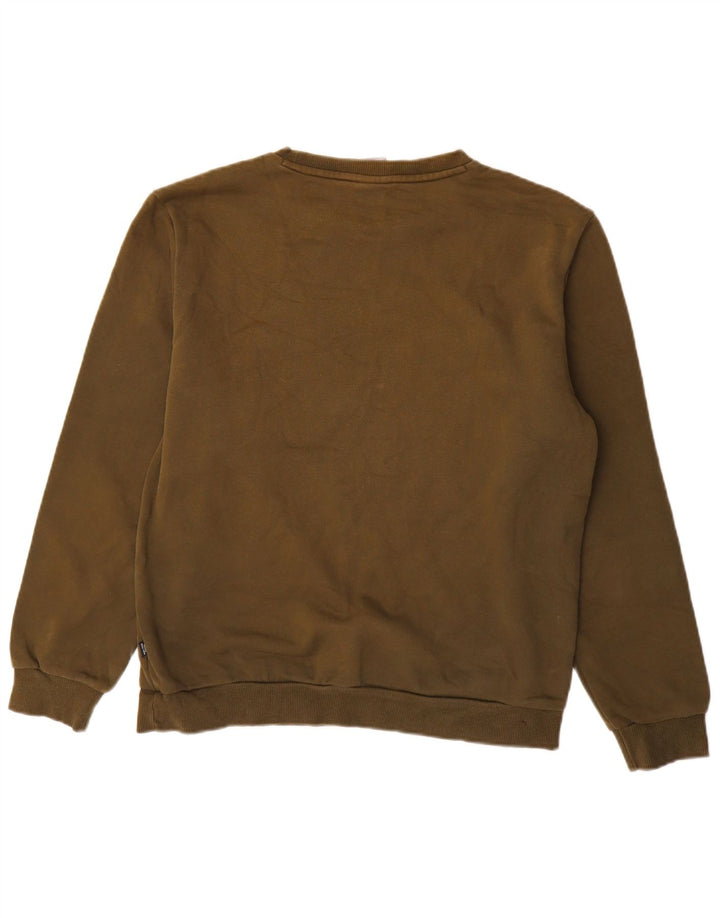 Puma Herre Grafisk Sweatshirt Jumper Medium Khaki Bomuld