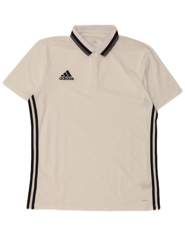 Adidas Herre Climalite Polo Shirt Stor hvid polyester
