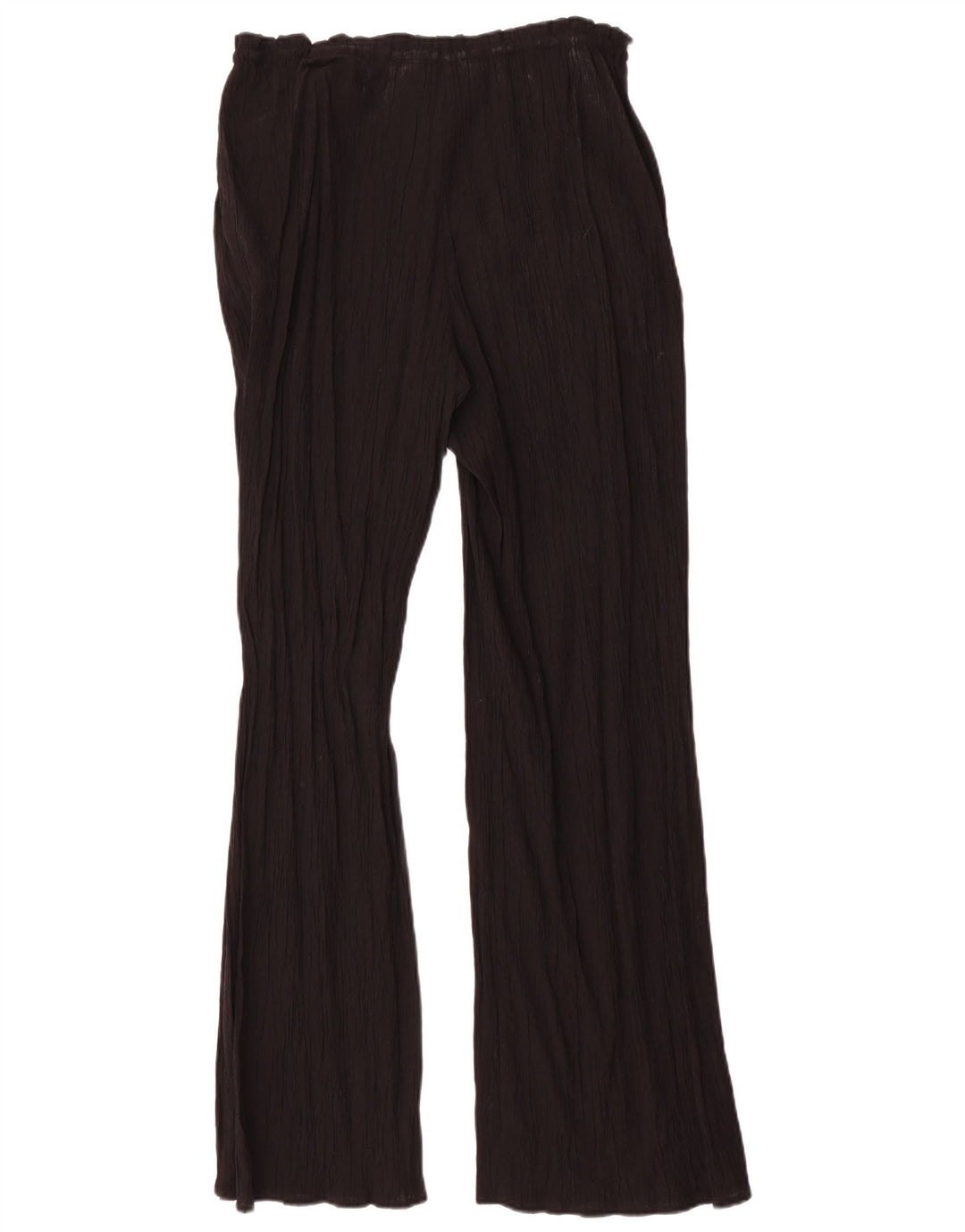 Zara Dame Flare Casual Bukser Medium W32 L32 Sort Viscose