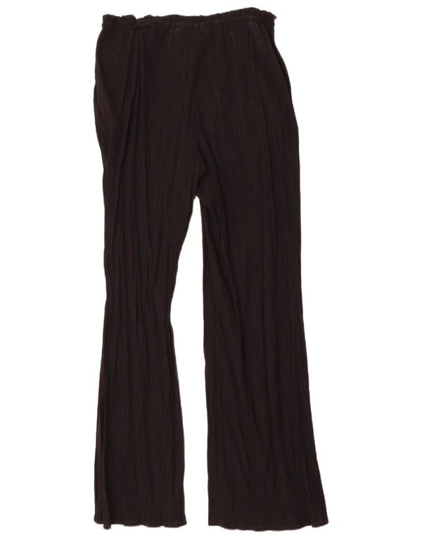 Zara Dame Flare Casual Bukser Medium W32 L32 Sort Viscose