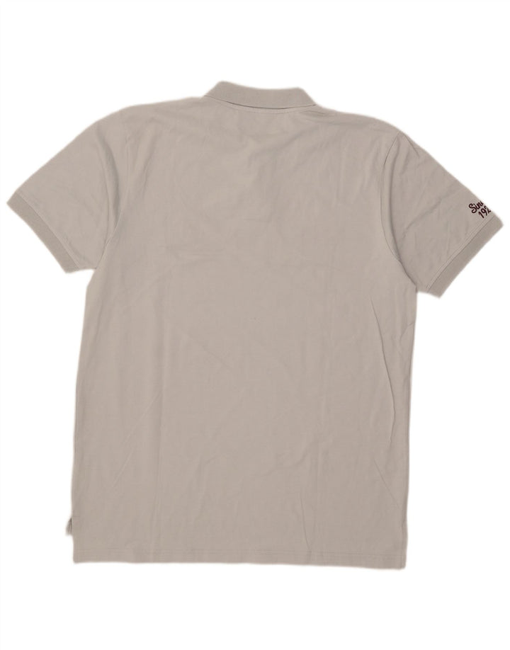 Umbro Herre Grafisk Polo Shirt XL Grå Bomuld