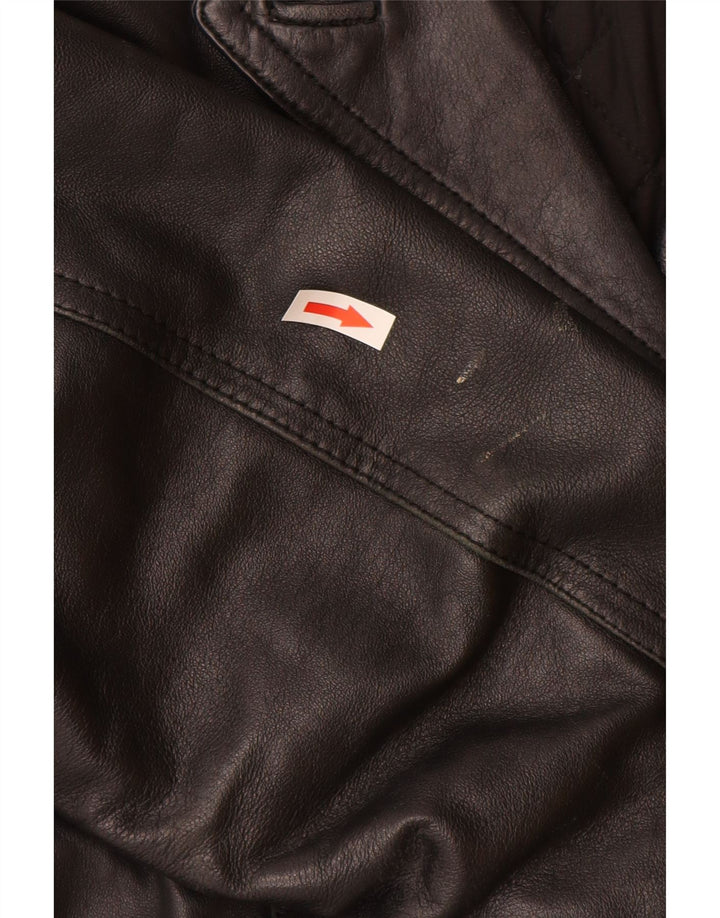 Vintage overfrakke til kvinder UK 10 Small Black