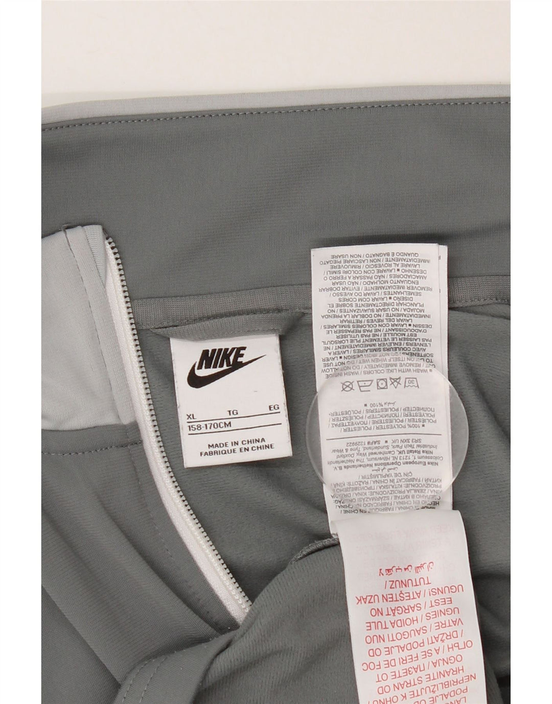 NIKE Træningsdragt topjakke til drenge 13-14 år XL Grå polyester