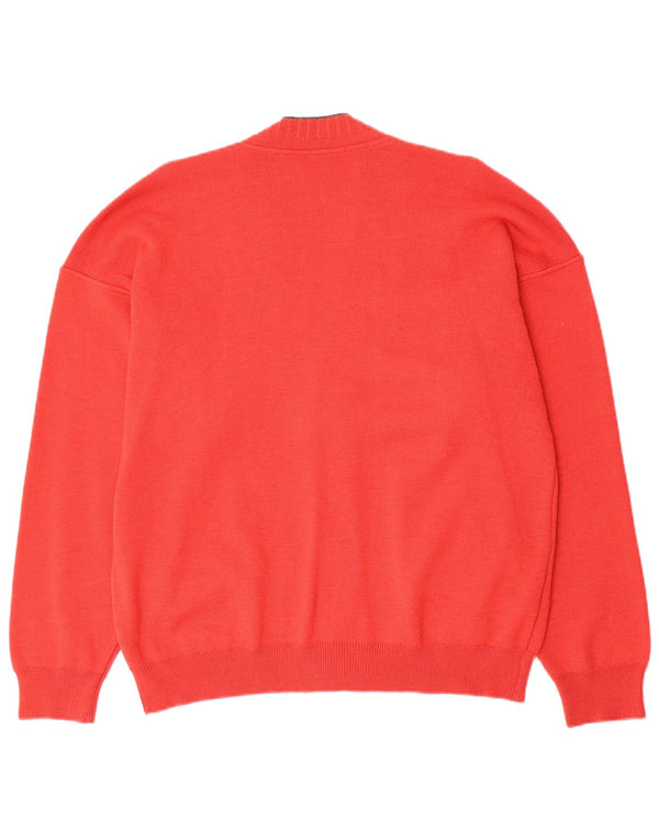 Vintage herre cardigan sweater IT 50 Medium rød uld