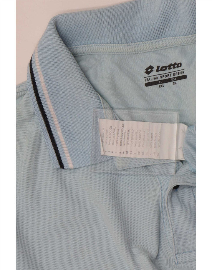 Lotto Herre Polo Shirt XL Blå Stribet