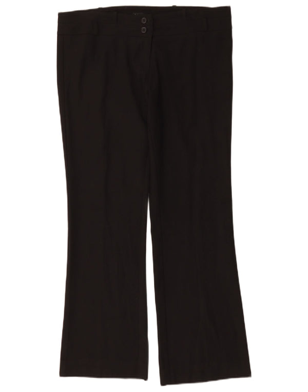 Oasis Dame Bootcut Casual Bukser UK 12 Medium W34 L29 Sort Polyester