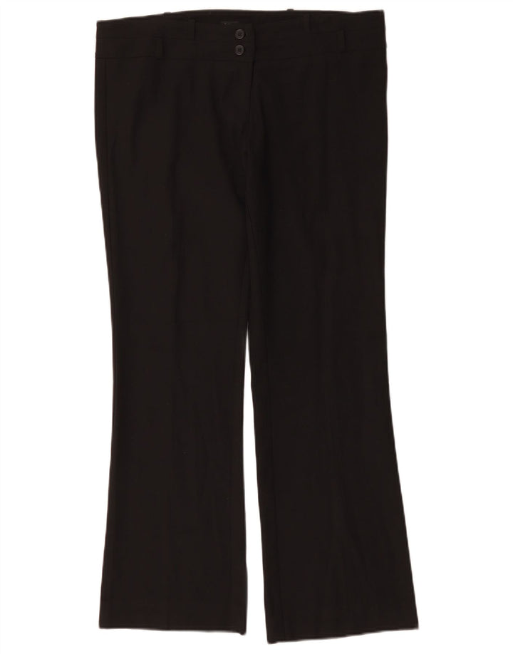 Oasis Dame Bootcut Casual Bukser UK 12 Medium W34 L29 Sort Polyester