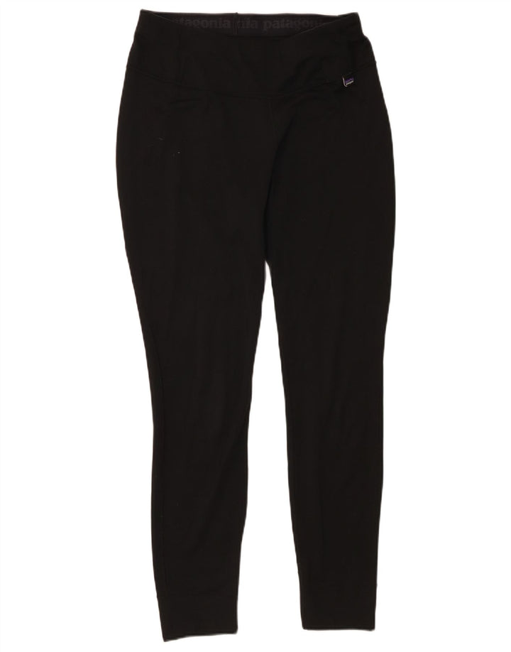 Patagonia Dame Leggings UK 14 Medium Sort Polyester