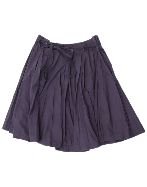 Benetton Dame A-Line Nederdel IT 42 Medium W30 Marineblå Bomuld