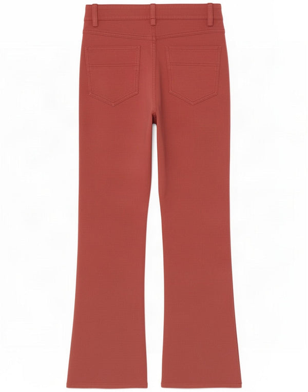 Elisabetta Franchi Womens Bootcut Casual Trousers IT 40 Small W24 L24 Pink