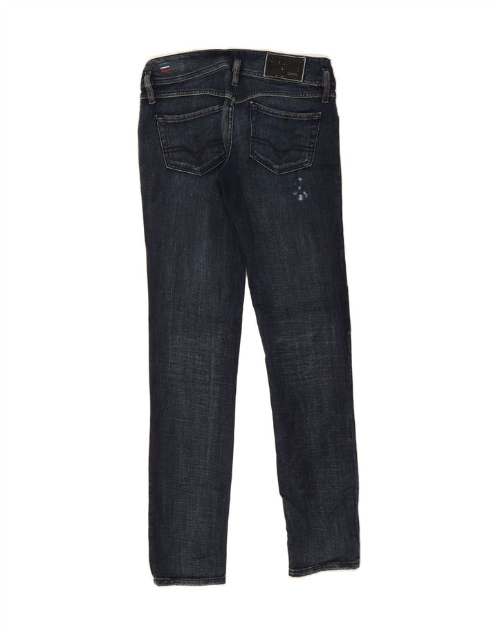 DIESEL Womens Matic Distressed Slim Jeans W29 L32 Navy Blue Cotton Vintage Diesel and Second-Hand Diesel from Messina Hembry 